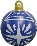60CM Inflatable Christmas Ornament Ball ,Giant Outdoor PVC Holiday Decoration for Tree, Yard & Events Everware Hub