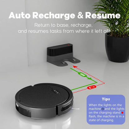 Robot Vacuum and Mop 3-in-1 Combo Cleaner, 5000Pa Suction, 120 Mins Runtime, Self-Charging Everware Hub