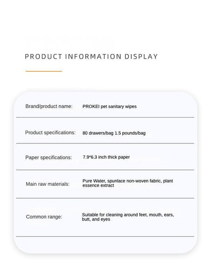 Dog And Cat Wet Wipes, Fragrance Free, Plant.based  SKIP THE BATH Gentle Cleansing AndDeodorizing,Hypoallergenic, Wipes For PawsEars, Fur, Eye Ducts And Butt Everware Hub