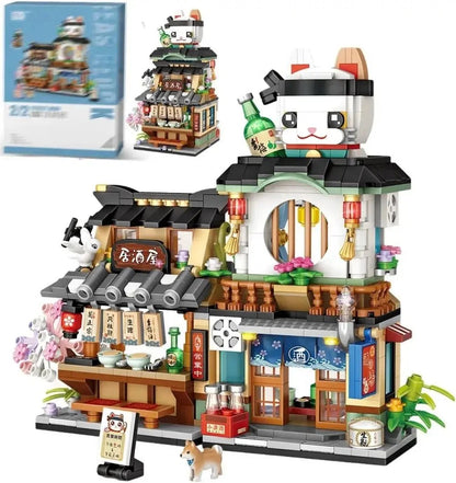 4 PACK Brick Building Set For Kids, 2969 PCS Building Blocks Kit Japanese Street Building Toy Set Gift For 6-15 Years Old Kid And Adult Everware Hub