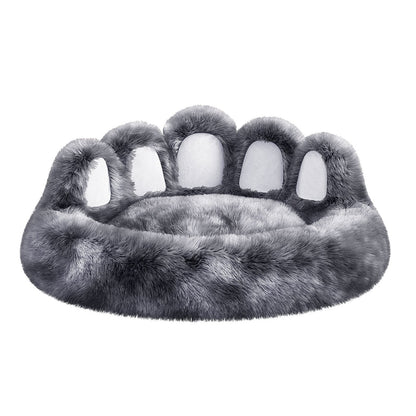 Bear Paw Shaped Dog Bed – Cozy Plush Pet Bed for Small & Medium Dogs and Indoor Cats Everware Hub