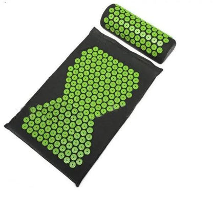 Acupressure Yoga Mat & Pillow Set – Massage Cushion for Back, Neck & Stress Relief Therapy Everware Hub