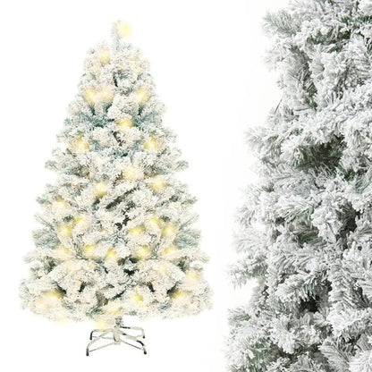 Artificial Snow Christmas Tree – PVC Cedar Tree for Holiday Window & Mall Decorations Everware Hub