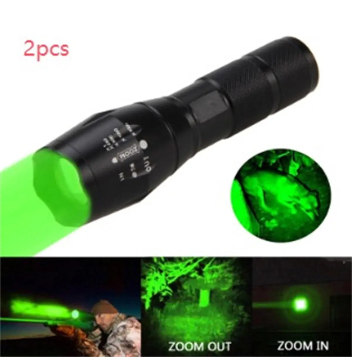 Mini LED Zoom Flashlight – Portable Torch for Hunting & Outdoors Everware Hub