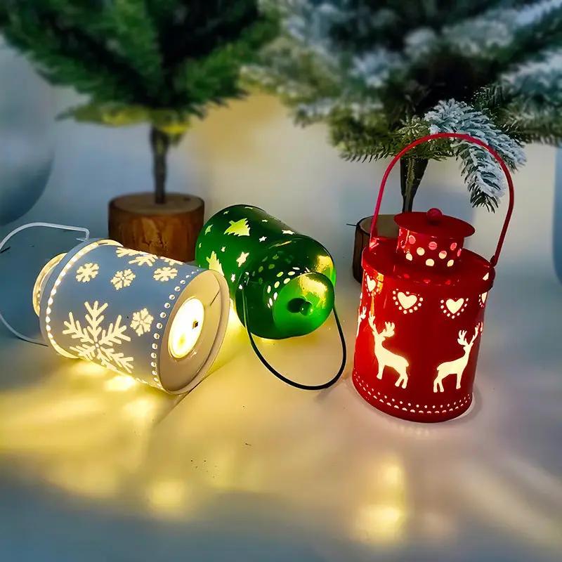 LED Christmas Candle Lanterns, Nordic Style Wind Lights, Electronic Holiday Decorations Everware Hub
