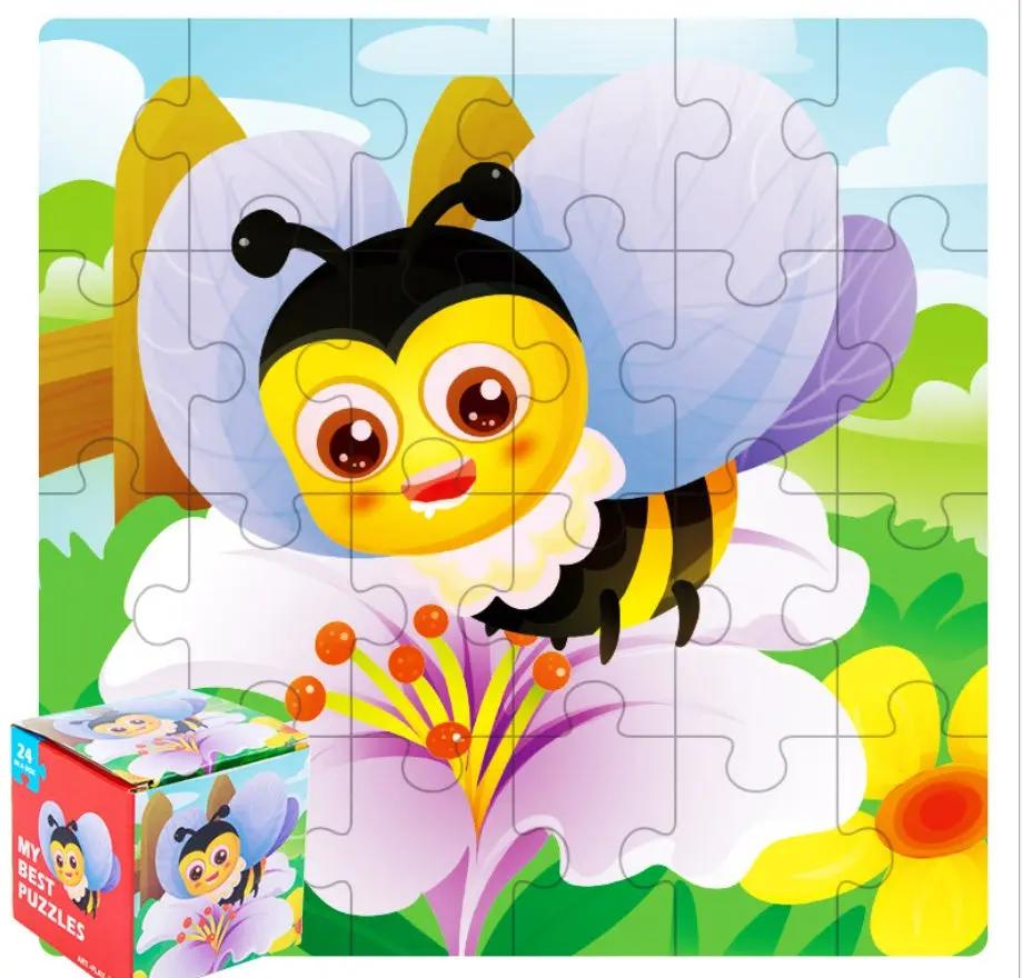 Children’s Wooden Poultry Animal Puzzle – Fun & Educational Everware Hub