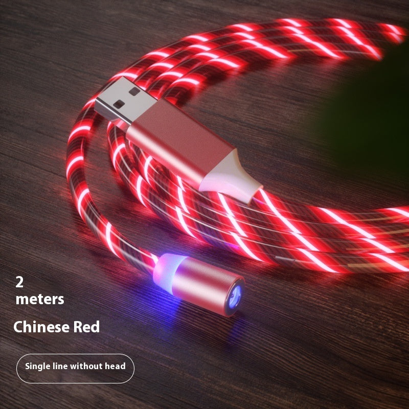 Magnetic LED Fast Charging Cable, Streamer Charging Cord for Type-C, Lightning & Micro USB Devices Everware Hub