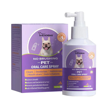 Yegebang Cat And Dog Teeth Cleaning Spray Pet Oral Cleaning Deodorizing Fresh Breath Everware Hub