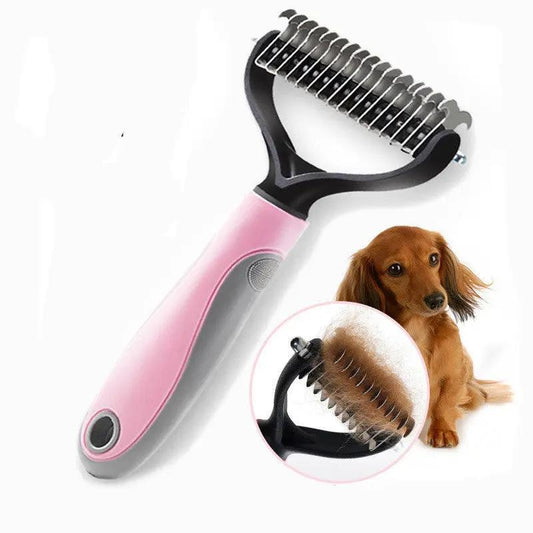 Double-Sided Dematting Comb, Knot Remover for Long-Haired Dogs Everware Hub