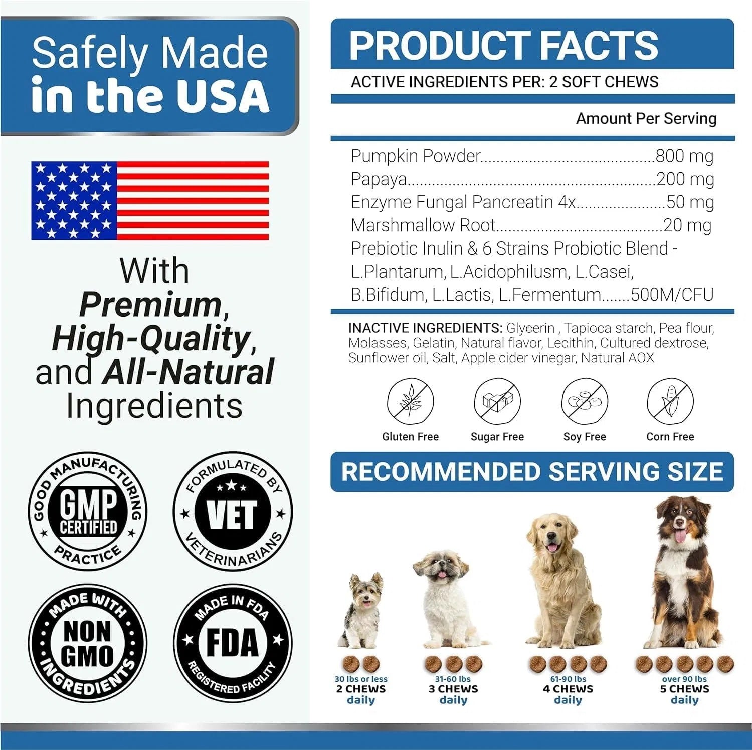 2 Pack Probiotics For Dogs And Digestive Enzymes Dog Probiotics Chews Anti Diarrhea Upset Stomach Gas Relief Constipation Canine Prebiotic Pet Fiber Supplement 340 Chews Everware Hub