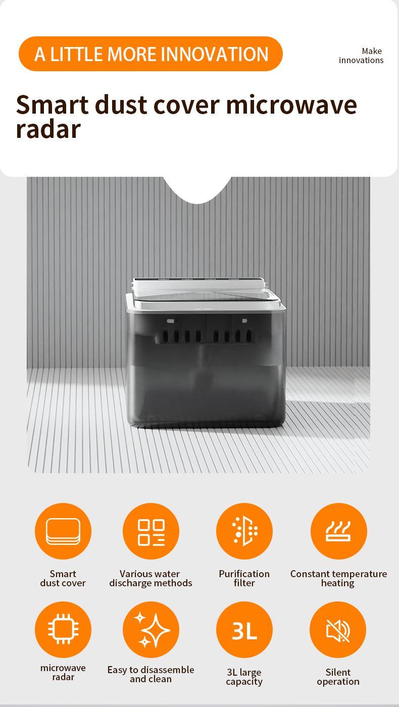 Wireless Charging 304 Stainless Steel Automatic Pet Water Fountain – Battery-Driven Induction Cat & Dog Water Dispenser Everware Hub