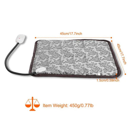Pet Heating Pad Dog Cat Electric Heating Mat Waterproof Adjustable Warming Blanket Everware Hub