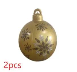 60CM Inflatable Christmas Ornament Ball ,Giant Outdoor PVC Holiday Decoration for Tree, Yard & Events Everware Hub