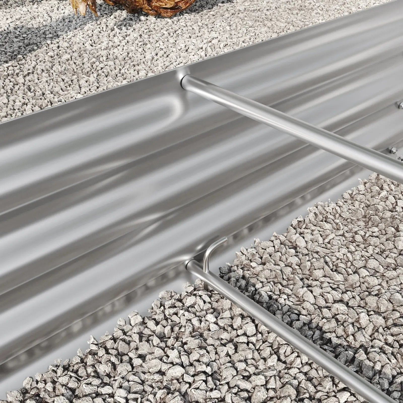 Oval Metal Raised Garden Bed , Large Outdoor Planter Box Everware Hub