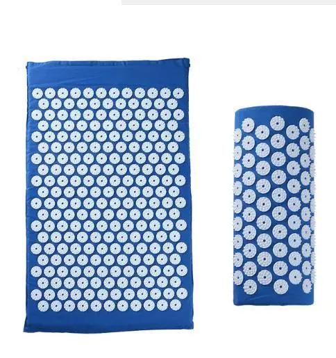 Acupressure Yoga Mat & Pillow Set – Massage Cushion for Back, Neck & Stress Relief Therapy Everware Hub