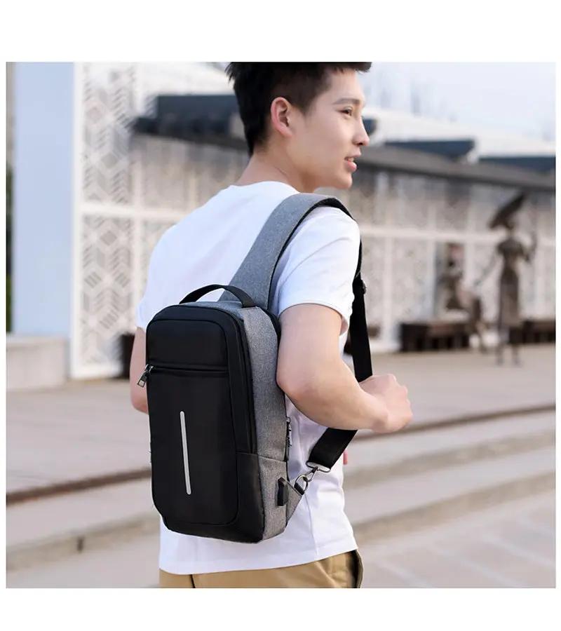 Anti-Theft USB Charging Chest Bag – Crossbody Sling Backpack for Travel, Outdoor & Daily Use Everware Hub