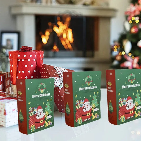 10 Pcs Christmas Candy Boxes Merry Christmas Santa Claus Xmas Tree Storybook Box Cookie Goodie Paper Treat Box For Christmas Gift Wrapping Holiday Party Supplies Everware Hub