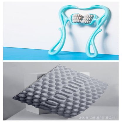 Multifunctional Manual Six-wheel Neck Massager Massage Relieve Roller Massage Tool Everware Hub