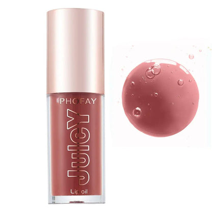 PHOFAY Juicy Lip Oil – Ultra-Hydrating, Sheer Shine Lip Treatment Everware Hub