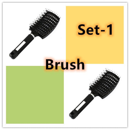 Hairbrush Anti Klit Brushy Haarborstel Women Detangler Hair Brush Bristle Nylon Scalp Massage  Teaser Hair Brush Comb Everware Hub