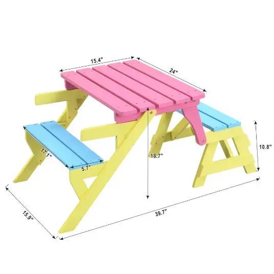 KID'S MULTI-FUNCTIONAL ARM CHAIR,TABLE 2 BENCHES Everware Hub