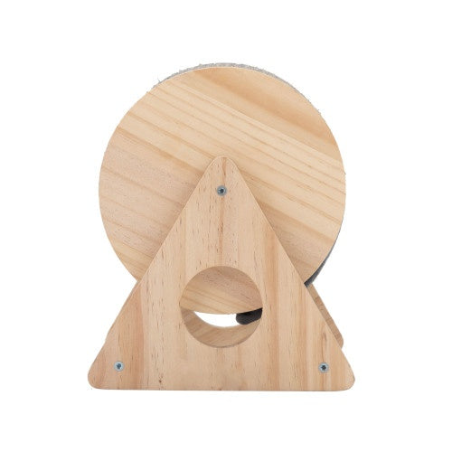 360° Rotating Wooden Cat Scratch Post with Bell, Indoor Cat Scratching Toy Everware Hub