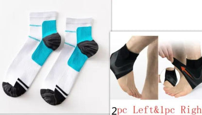 Ankle Support Brace , Compression Sleeves for Running, Basketball & Sports Injury Prevention Everware Hub