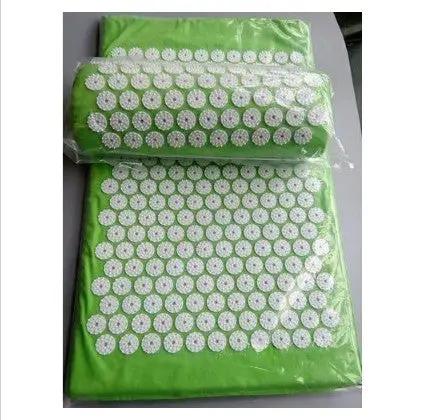 Acupressure Yoga Mat & Pillow Set – Massage Cushion for Back, Neck & Stress Relief Therapy Everware Hub