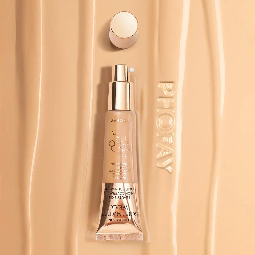 PHOFAY Full Coverage Foundation , Matte Finish, Oil‑Control, Lightweight Everware Hub