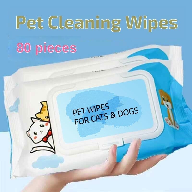 Dog Cat Pet Wet Wipes For Paws And Butt, EarsEyes  Plant-based Pet Wipes, Unscented DogWipes, Cleaning Deodorizing, Paw Wipes ForDogs Cats Pets Everware Hub