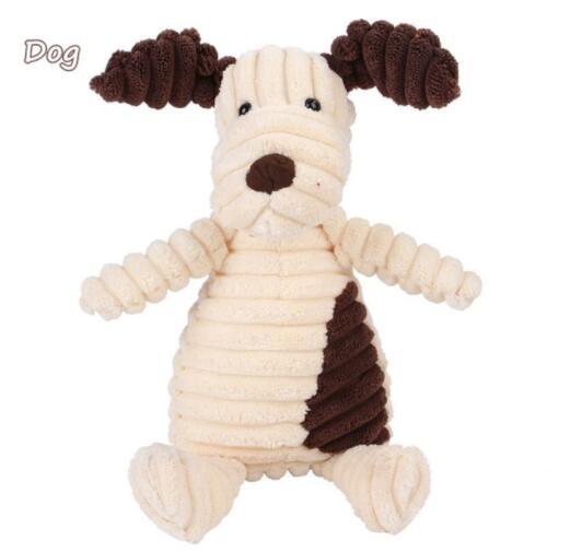 Vocal Animal Plush Dog Toy ,Squeaky Pet Training Plush for Chewing & Teeth Cleaning Everware Hub