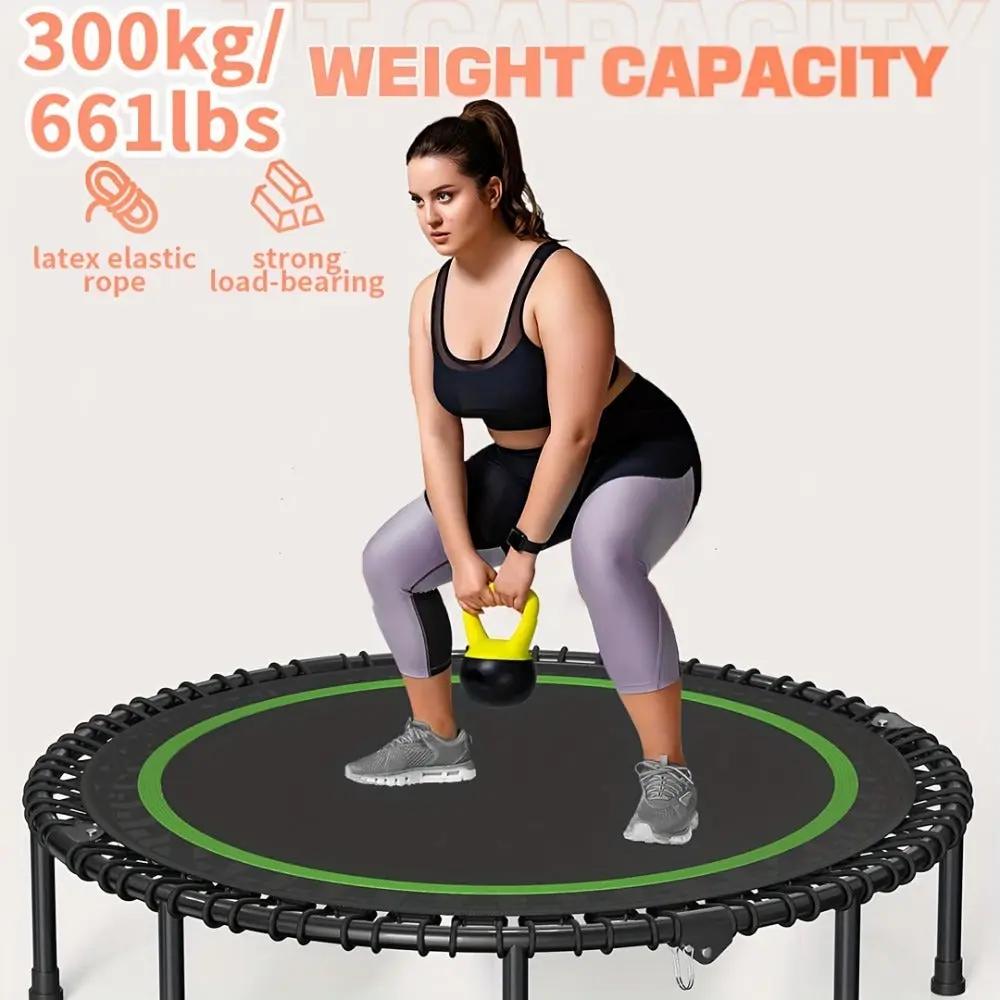 40" Fitness Trampoline – 661 lbs Mini Rebounder for Home & Garden Everware Hub