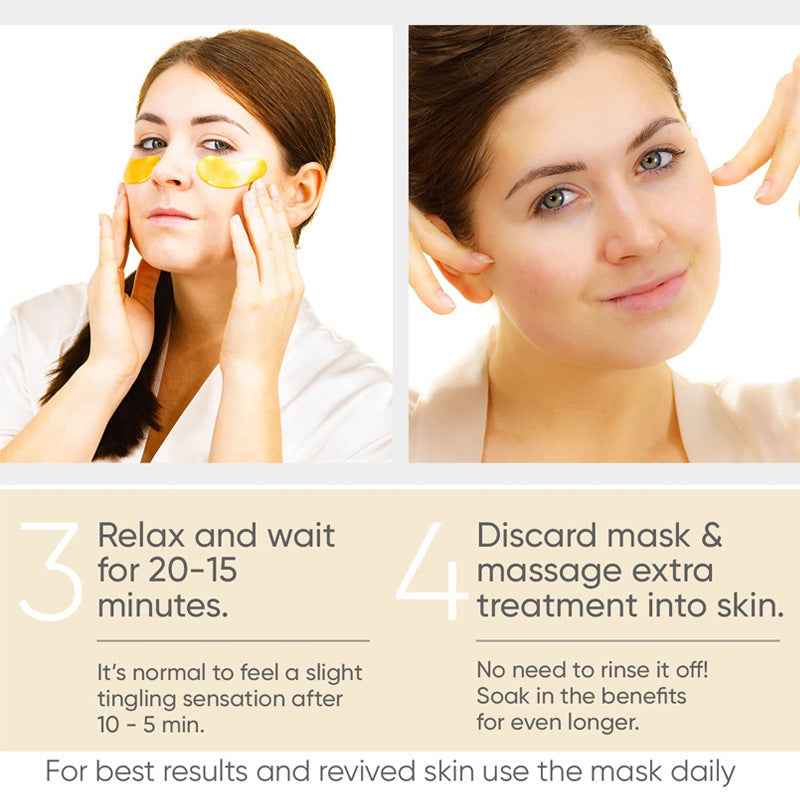 Eye Bag Removal Wrinkle Lifting And Tightening 24K Gold Eye Mask Patch Everware Hub