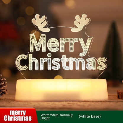 Christmas Decoration 3D Lamp Acrylic LED Night Lights New Year Valentines Day Christmas Kids Gift Christmas Ornaments Everware Hub