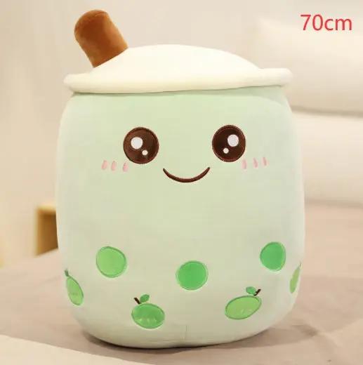 Cute Strawberry Milk Tea Plush Toy – Soft Boba Tea Cup Pillow for Kids, Girls, Birthday Gift, Kawaii Bubble Tea Cushion Everware Hub