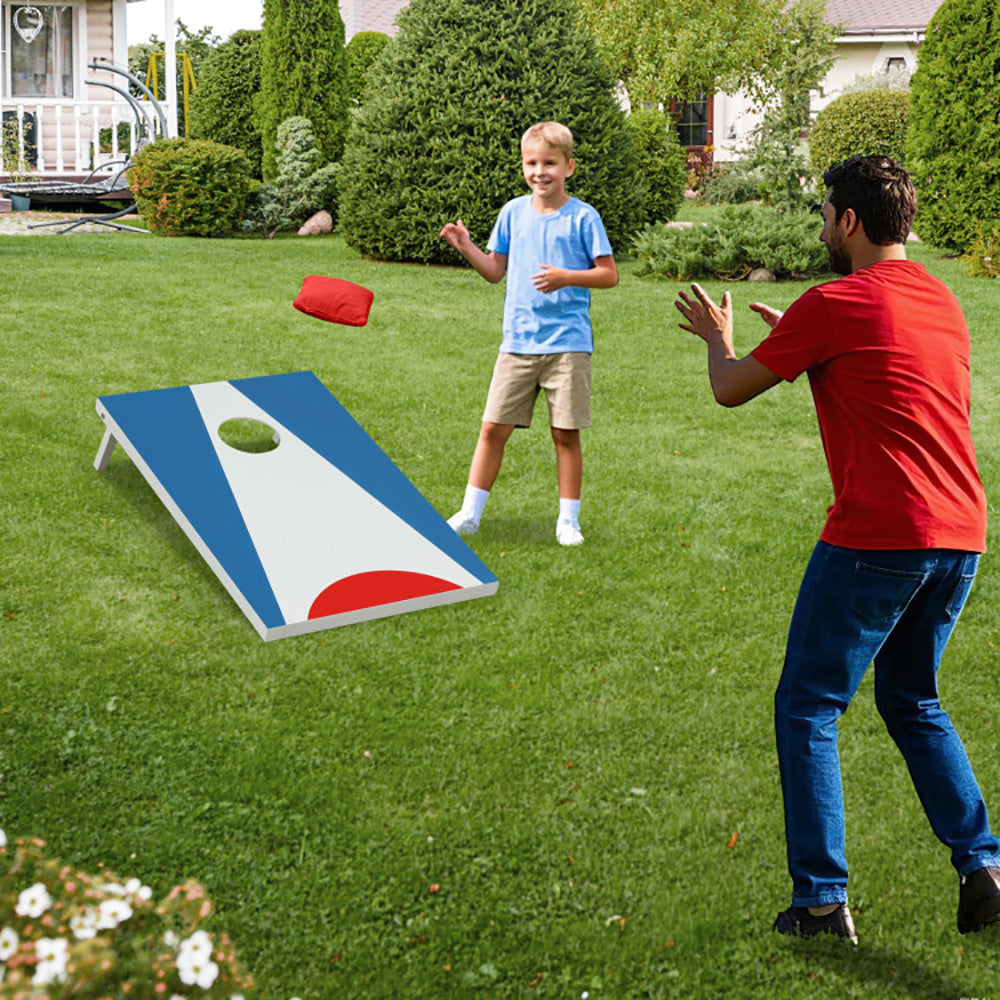 Portable Cornhole Board with Foldable Legs & Side Handle ,Lightweight Outdoor Game Set Everware Hub