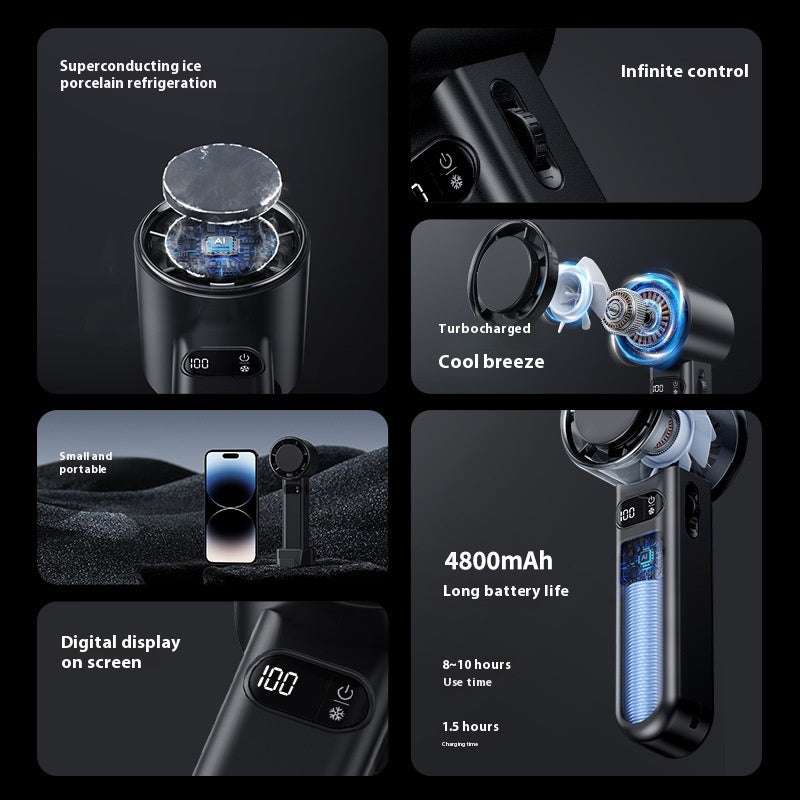 Large Wind Handheld Mini Fan – Portable USB Fan