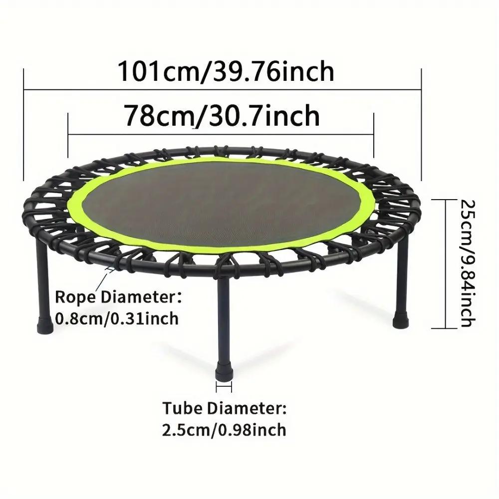 40" Fitness Trampoline – 661 lbs Mini Rebounder for Home & Garden Everware Hub