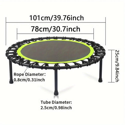 40" Fitness Trampoline – 661 lbs Mini Rebounder for Home & Garden Everware Hub