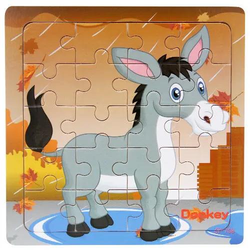 Children’s Wooden Poultry Animal Puzzle – Fun & Educational Everware Hub
