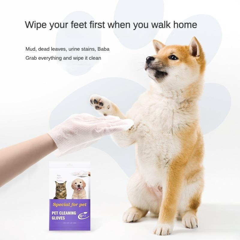 PET Cleaning  Deodorizing Bathing Wipes ForDogs And Cats, Nourish Fur Coconut OilGrooming Wipes For Dogs, Pet Cleaning GlovesWipes For Daily Care And Traveling.Hypoallergenic Everware Hub