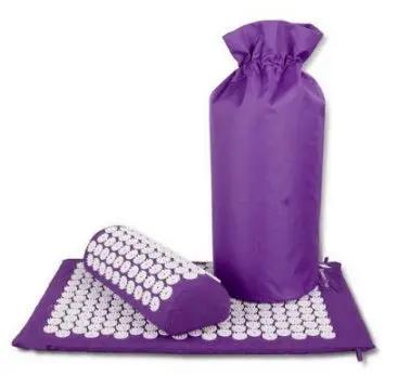 Acupressure Yoga Mat & Pillow Set – Massage Cushion for Back, Neck & Stress Relief Therapy Everware Hub