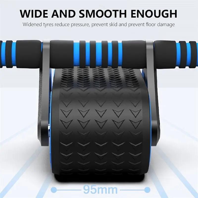 Double Wheel Ab Roller with Automatic Rebound – Abdominal Exerciser for Men & Women , Home Fitness & Core Trainer Everware Hub