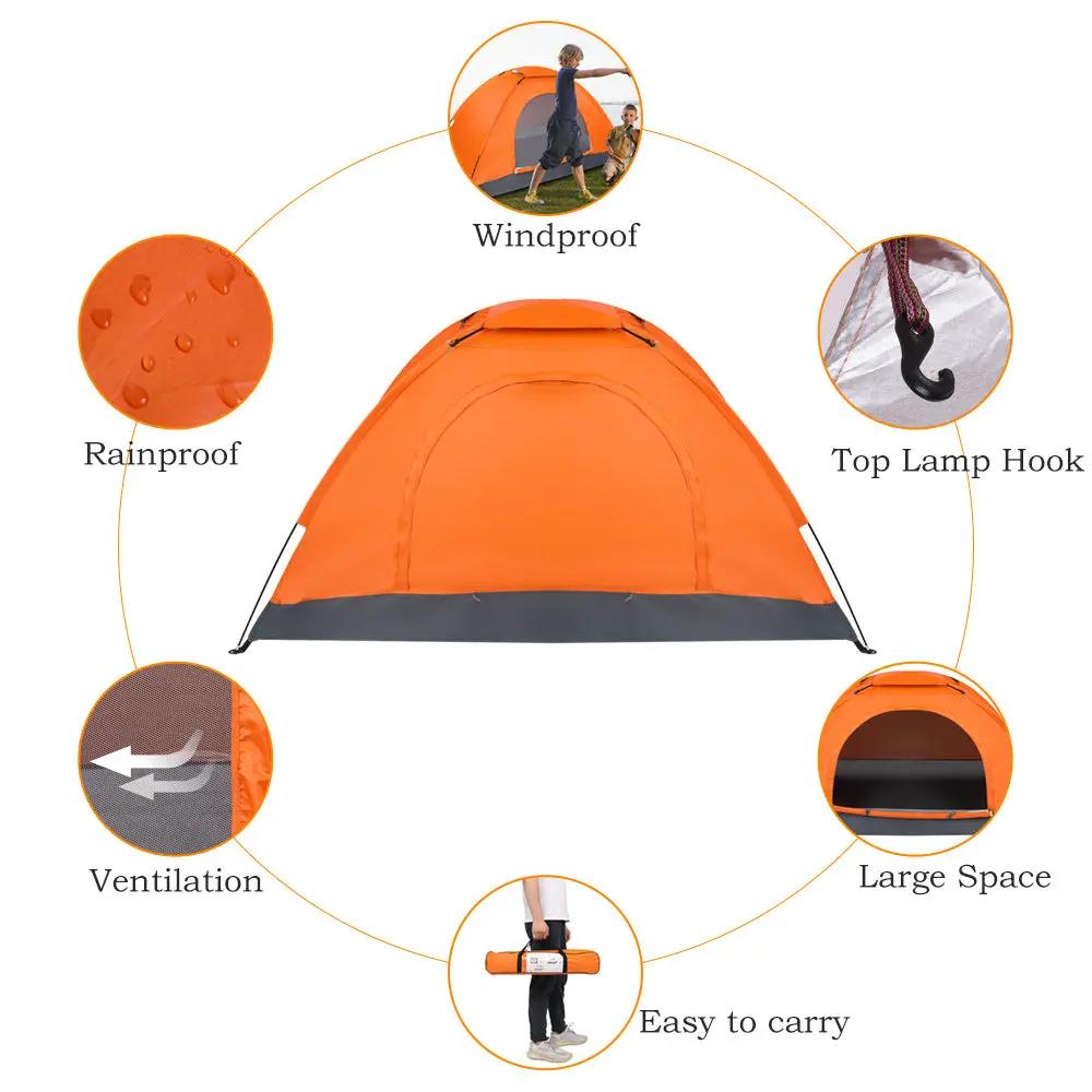 Single-Person Orange Tent – Lightweight & Waterproof Shelter Everware Hub