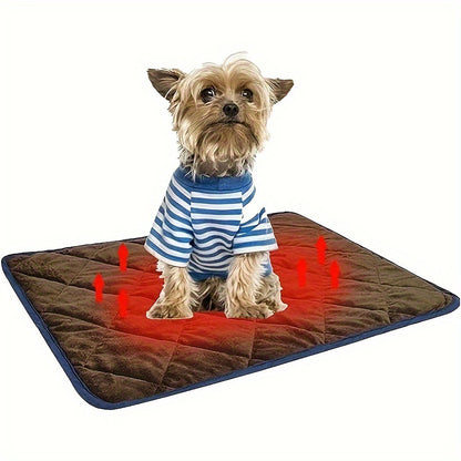 Self-Heating Pet Bed Mat,Thermal Washable Cat & Dog Pad with Non-Slip Bottom Everware Hub