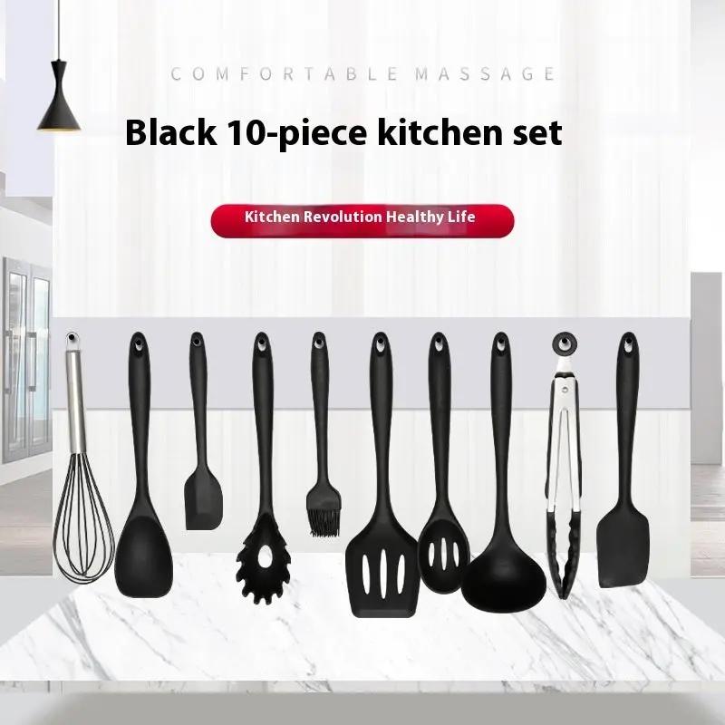 Non Stick Silicone Baking Utensils Black Everware Hub