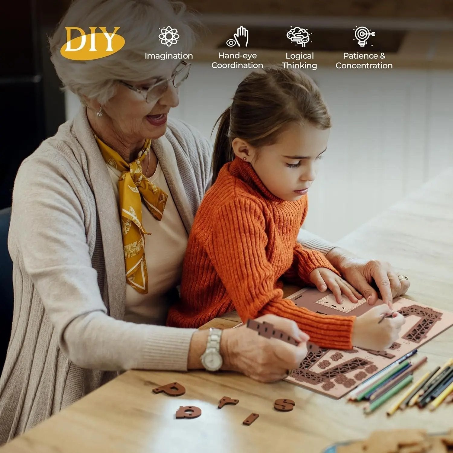 Rolife Night of the Eiffel Tower Puzzle with Lights – TGL01 Everware Hub