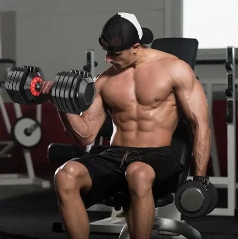 Adjustable Dumbbell Set 55LB – 10-in-1 Home Gym Fitness Everware Hub