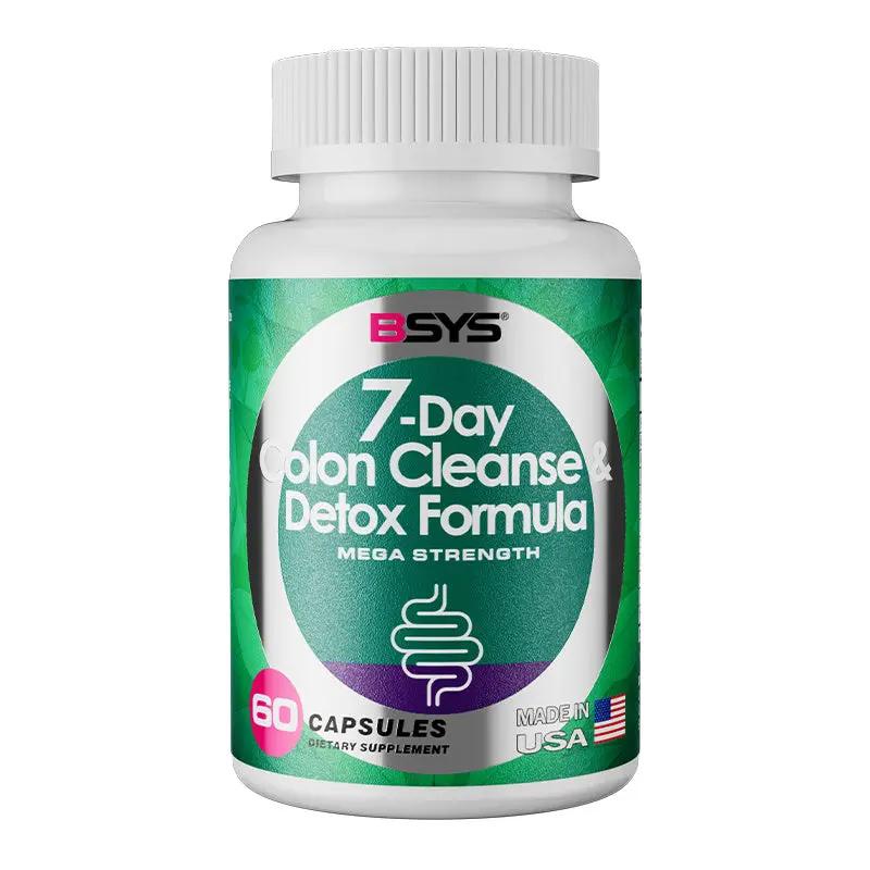 BSYS 7-Day Colon Cleanse & Detox Formula 60 Capsules Natural Digestive & Weight Support Everware Hub