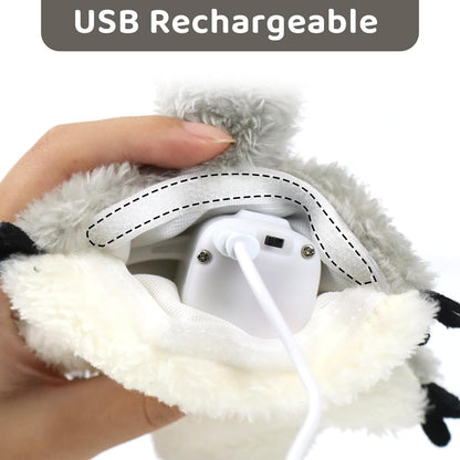 PROKEl Flapping Squirrel Catnip Toy, Rechargeable Touch-Activated Cat Kicker Toy Everware Hub